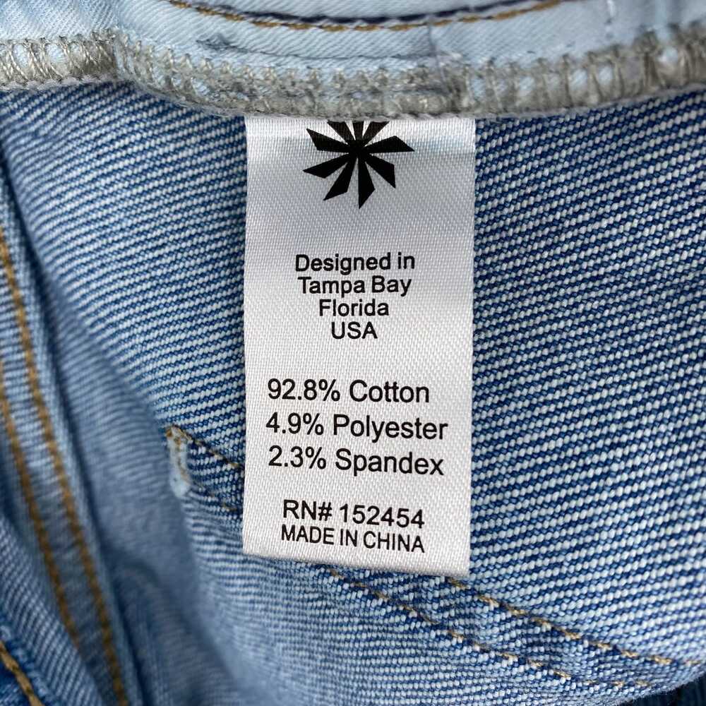 Kyla Seo Light Wash Star Patch Wide-Leg Jeans | Women’s Size 8 Regular - Picture 4 of 10